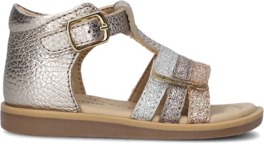 Ton & Ton Unisex Platte sandalen Siri Goud Leer Normale zool - Foto 2