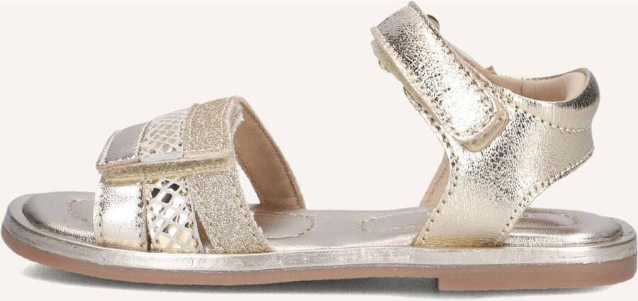 Ton & Ton Meisjes Platte sandalen Stina Goud Leer Normale zool - Foto 6