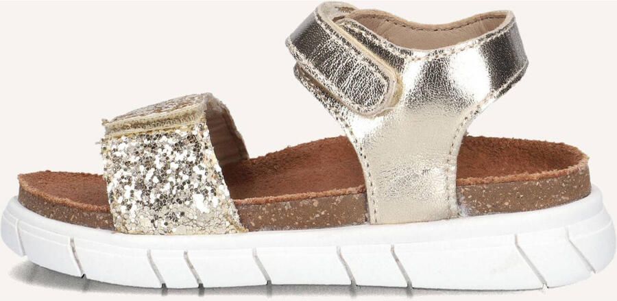 Ton & Ton Meisjes Platte sandalen Ulla Goud Leer Normale zool - Foto 3