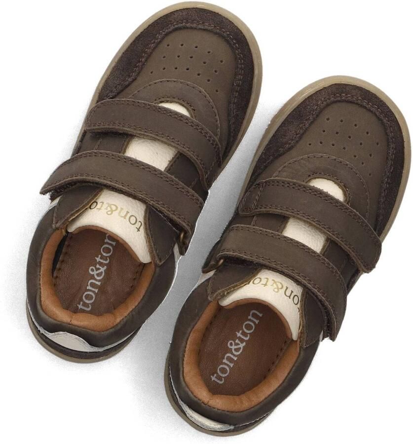 Ton & Ton Jongens Lage sneakers Bernt Bruin Nubuck - Foto 4