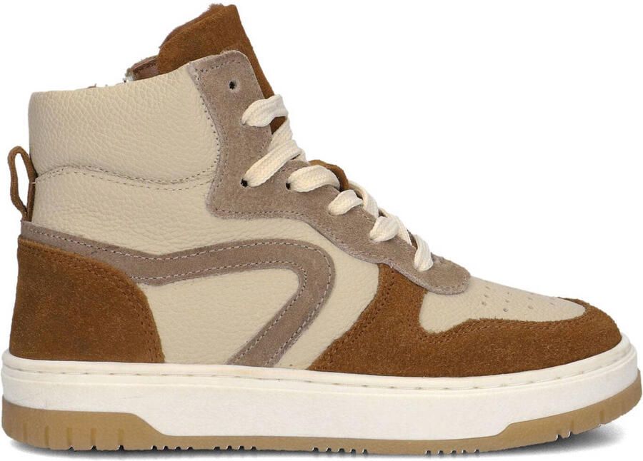 Ton & Ton Jongens Sneakers Bjorne Leren Hoge sneakers Beige - Foto 2
