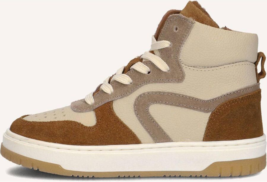 Ton & Ton Jongens Sneakers Bjorne Leren Hoge sneakers Beige - Foto 3