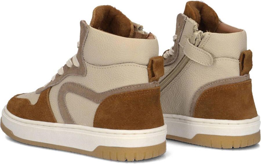 Ton & Ton Jongens Sneakers Bjorne Leren Hoge sneakers Beige - Foto 4