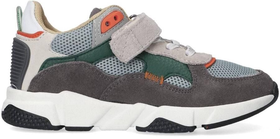 Ton & Ton Jongens Lage sneakers Chunky zool Boje Grijs Textiel
