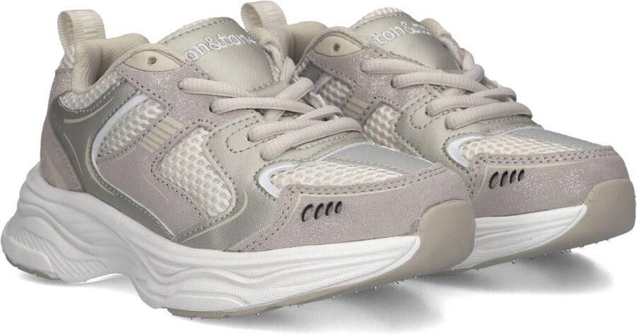 Ton & Ton Meisjes Lage sneakers Chunky zool Eisa Beige Suède - Foto 3