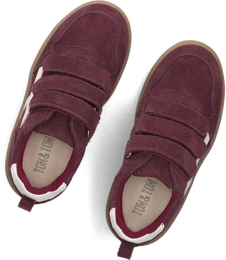Ton & Ton Jongens Lage sneakers Filip Bordeaux Suède - Foto 2