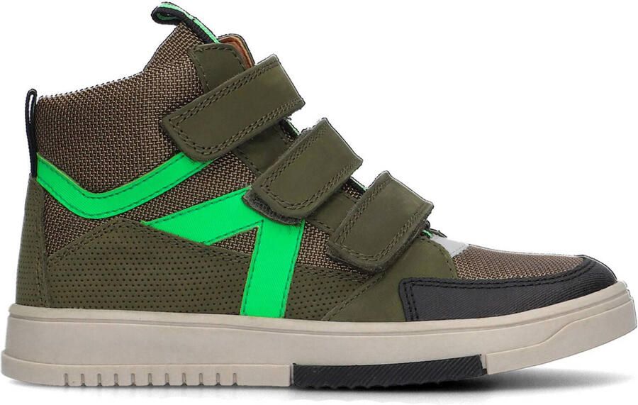 Ton & Ton Larsson Hoge sneakers Leren Sneaker Jongens Kids Groen - Foto 2
