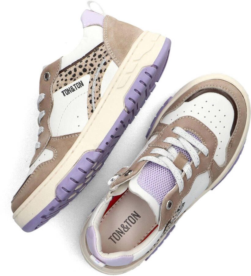 Ton & Ton Meisjes Sneakers Mikaela Leren Lage sneakers Beige - Foto 2