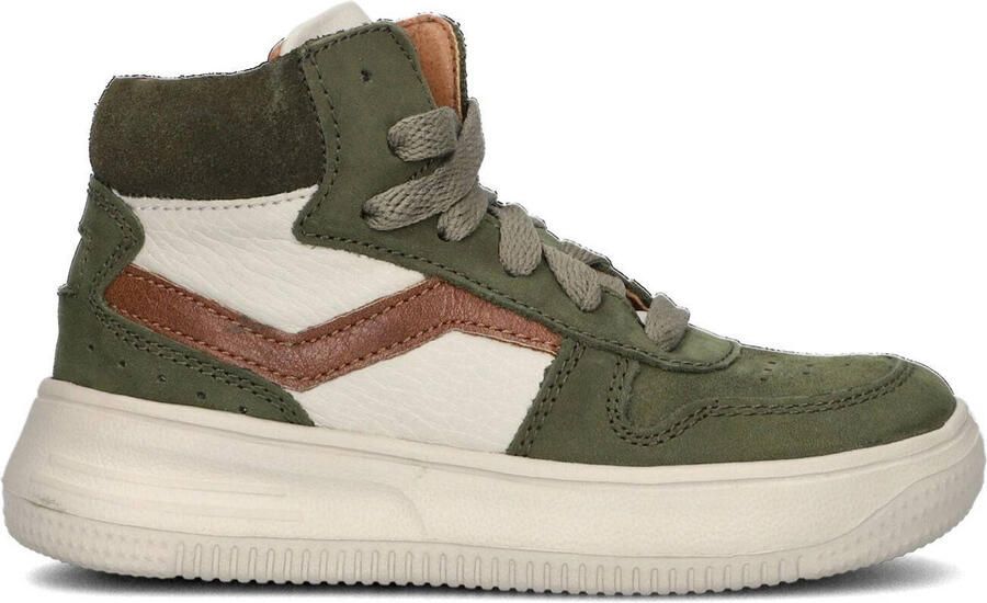 Ton & Ton Olle Hoge sneakers Leren Sneaker Jongens Kids Groen - Foto 2