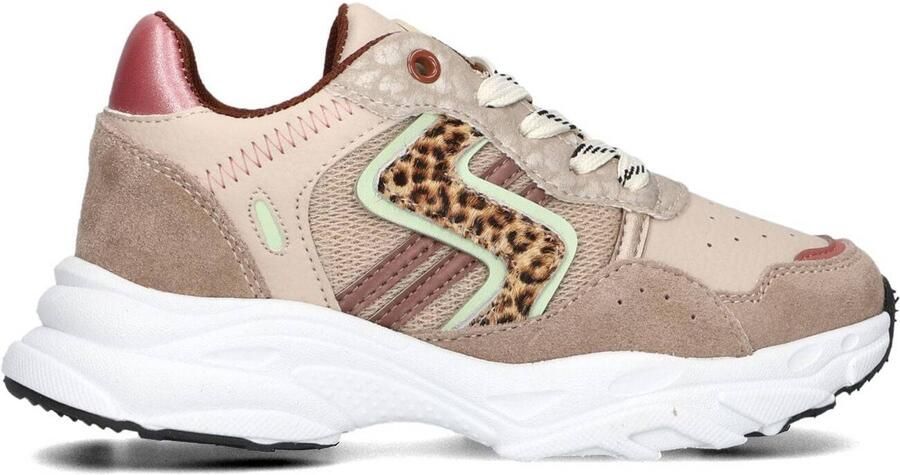 Ton & Ton Meisjes Lage sneakers Sanna Taupe Textiel