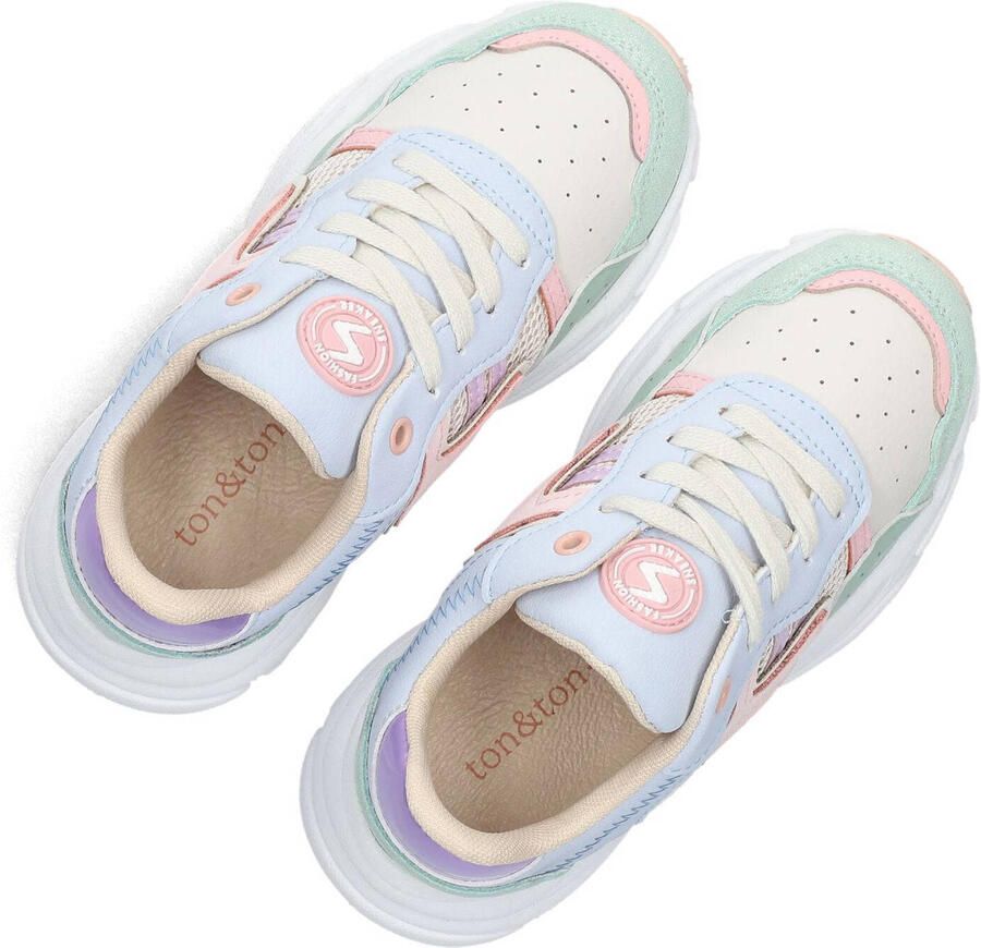 Ton & Ton Meisjes Lage sneakers Sanna Wit Leatherlook - Foto 2