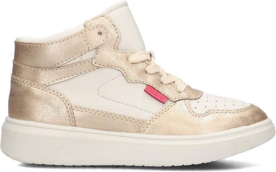 Ton & Ton Meisjes Hoge sneakers Selma Goud Leatherlook