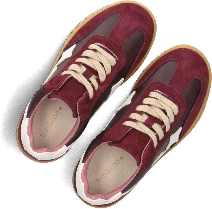 Ton & Ton Meisjes Lage sneakers Vilde Bordeaux Suède - Foto 2