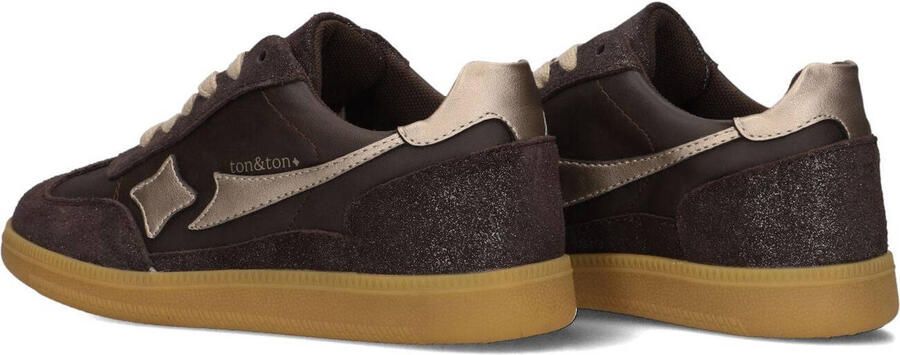 Ton & Ton Meisjes Lage sneakers Vilde Bruin Suède - Foto 3