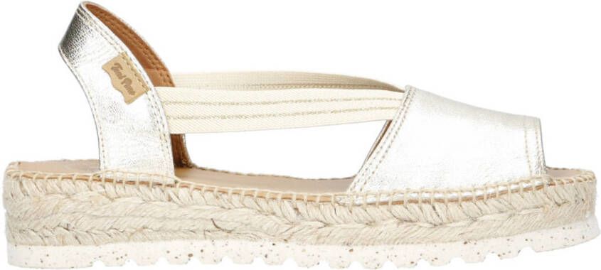 Toni Pons Estell leren espadrilles goud