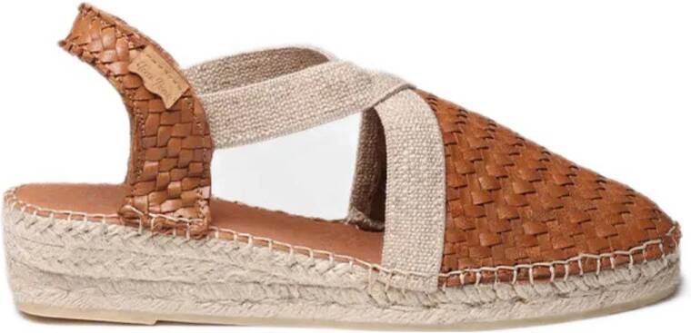 Toni Pons Siracusa leren espadrilles cognac