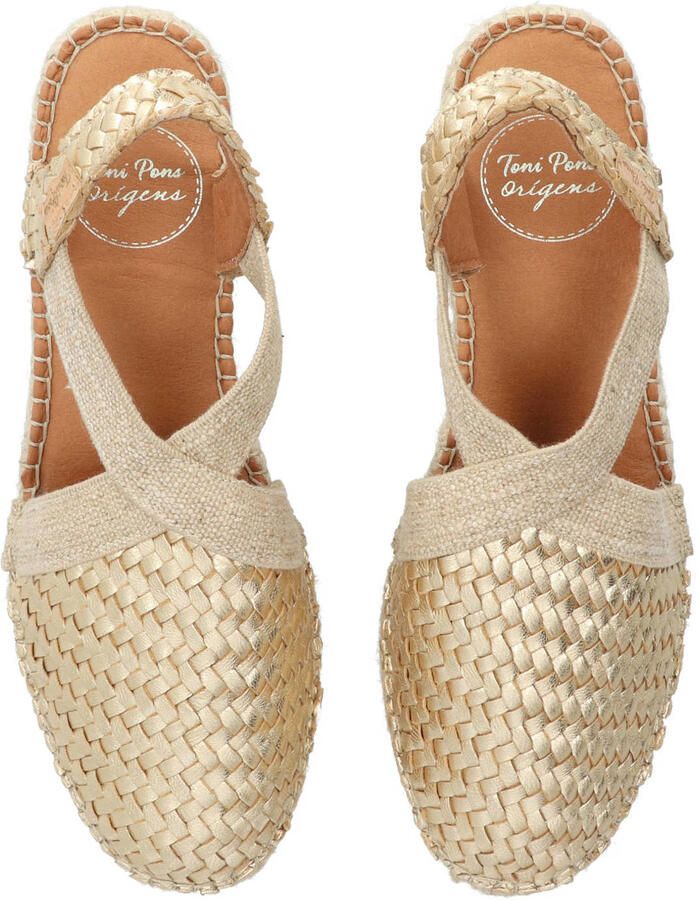 Toni Pons Gesloten espadrille voor dames van gevlochten leer met sleehak SIRACUSA - Foto 3