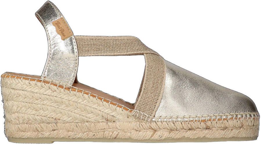 Toni Pons Tossa platinum leren espadrilles dames (TOSSA plati)