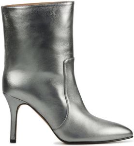 Toral 12712 leren enkellaarzen zilver