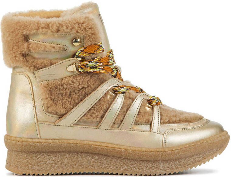 Toral 12771 leren snowboots bruin goud