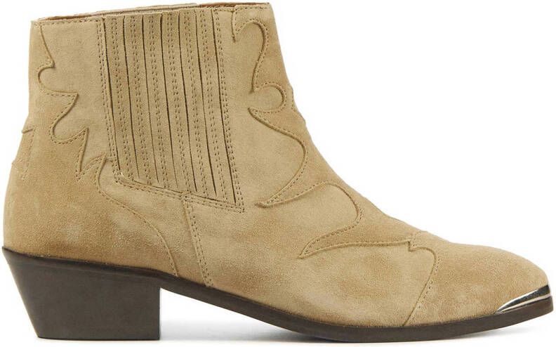 Toral suède cowboylaarzen beige