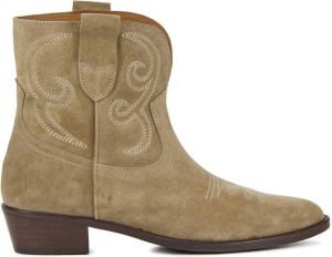 Toral suède cowboylaarzen beige