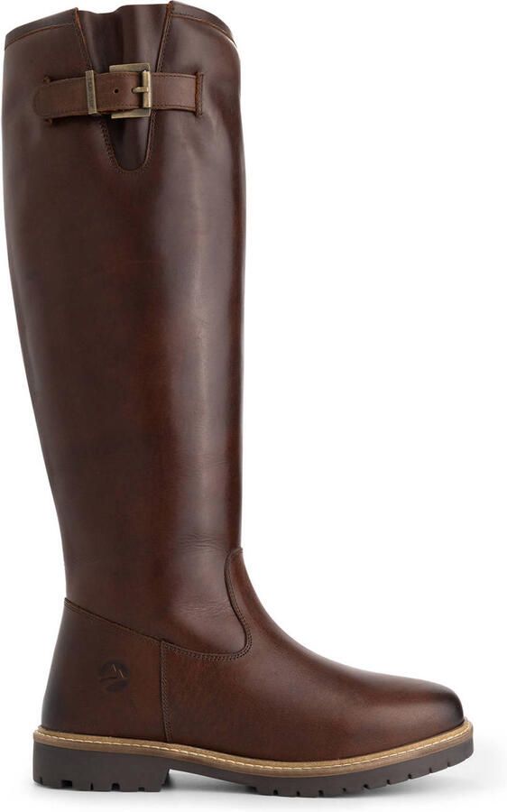 Travelin ' Dannemare Dames Hoge laarzen Wolgevoerd Donkerbruin