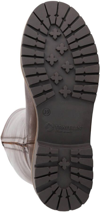 Travelin ' Dannemare Dames Hoge laarzen Wolgevoerd Donkerbruin - Foto 3