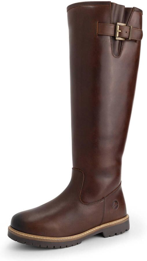 Travelin ' Dannemare Dames Hoge laarzen Wolgevoerd Donkerbruin - Foto 2