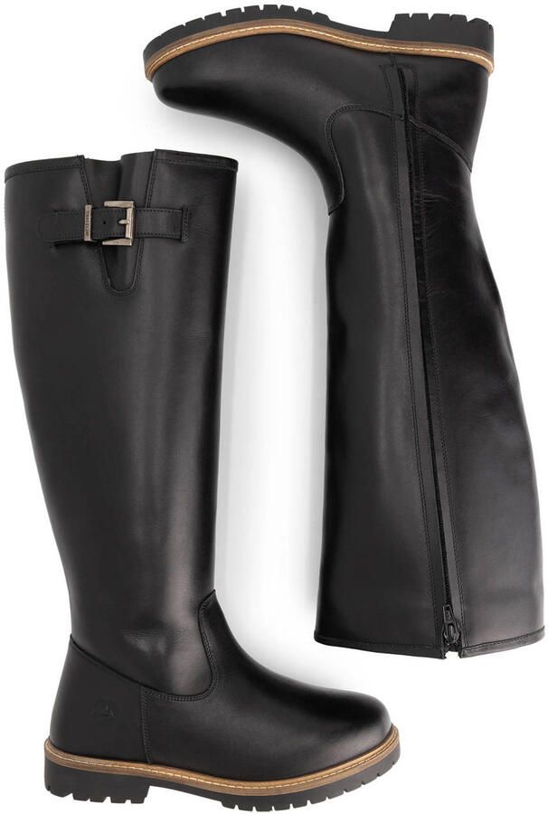 Travelin ' Dannemare Dames Hoge laarzen Wolgevoerd Zwart