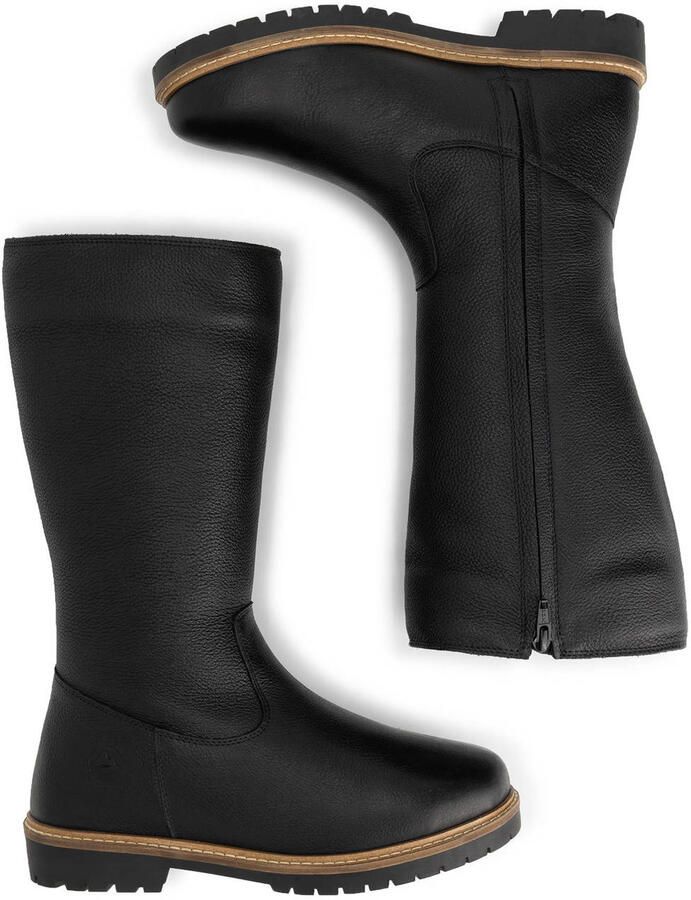 Travelin ' Forde Dames Hoge laarzen Wolgevoerd Zwart - Foto 2