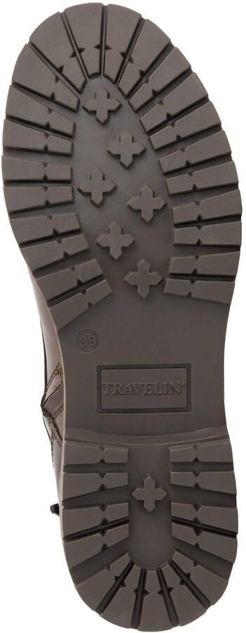 Travelin ' Forsol Dames Veterboots Leer Donkerbruin - Foto 3