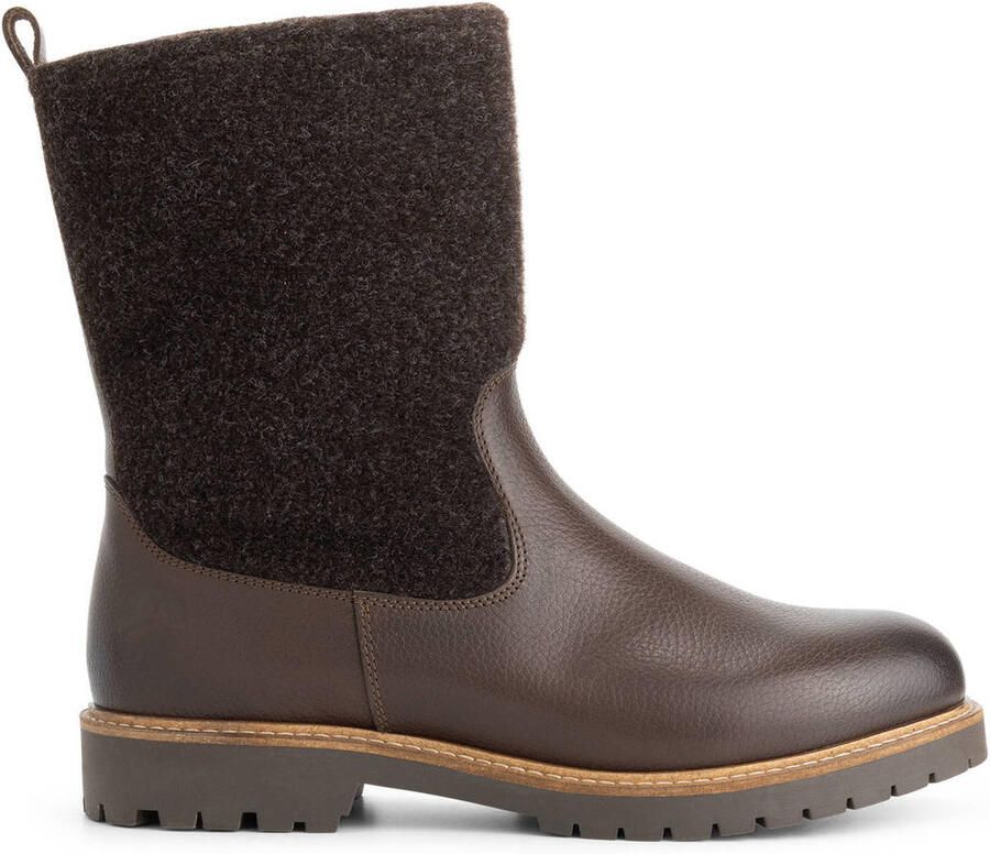 Travelin ' Tanae Dames Laarzen Wol Vilt Donkerbruin