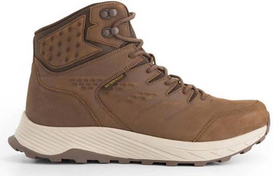 Travelin ' Hirtshals Heren Halfhoge wandelschoenen Waterdicht Donkerbruin