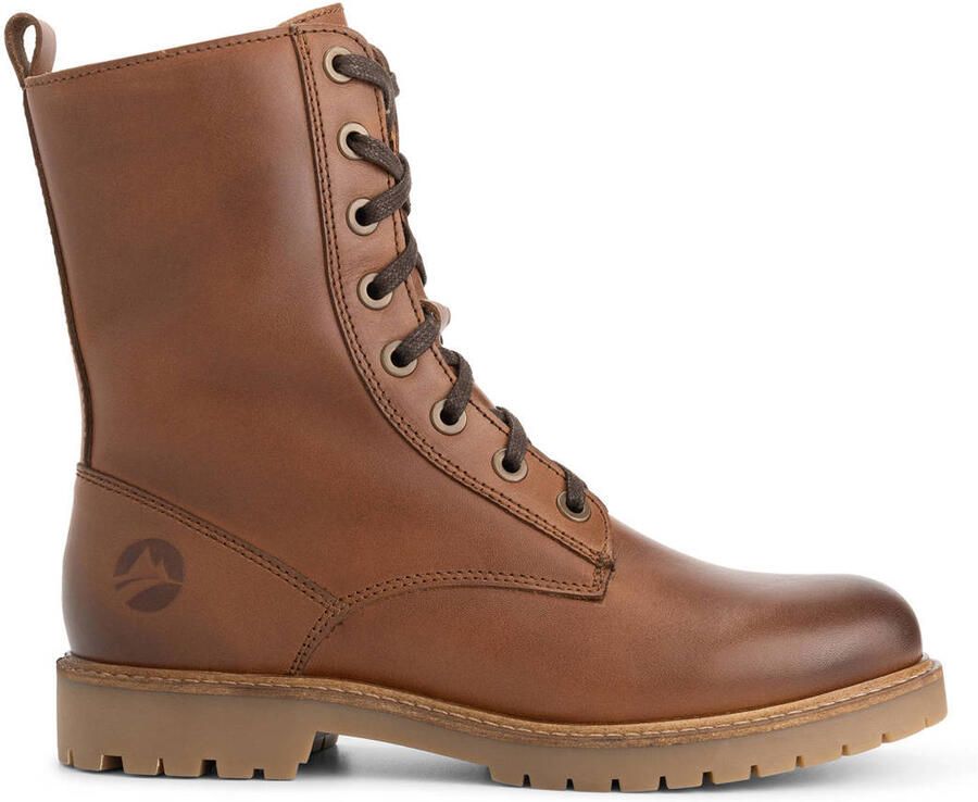 Travelin ' Ranelva Dames Veterboots Wolgevoerd Cognac