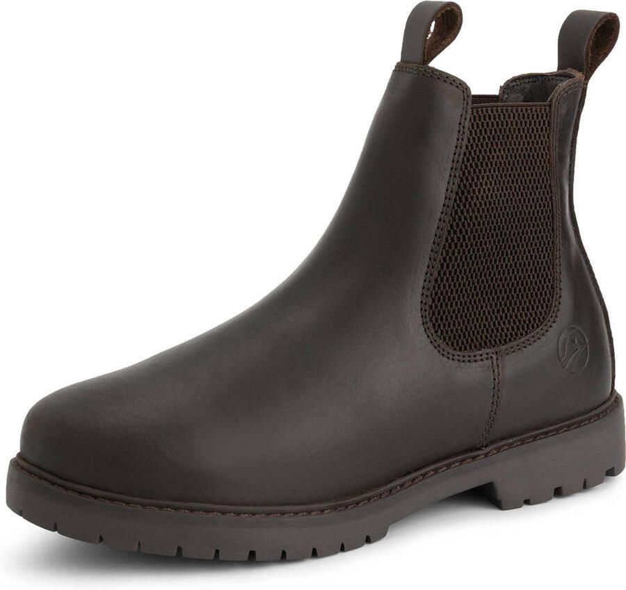 Travelin ' Raufoss Dames Chelsea boots Wolgevoerd Donkerbruin