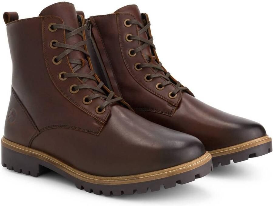 Travelin ' Rosendal Heren Veterboots met rits Wol gevoerd Donkerbruin - Foto 2