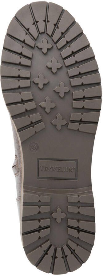 Travelin ' Skive Dames Hoge laarzen Wol Vilt Donkerbruin - Foto 3