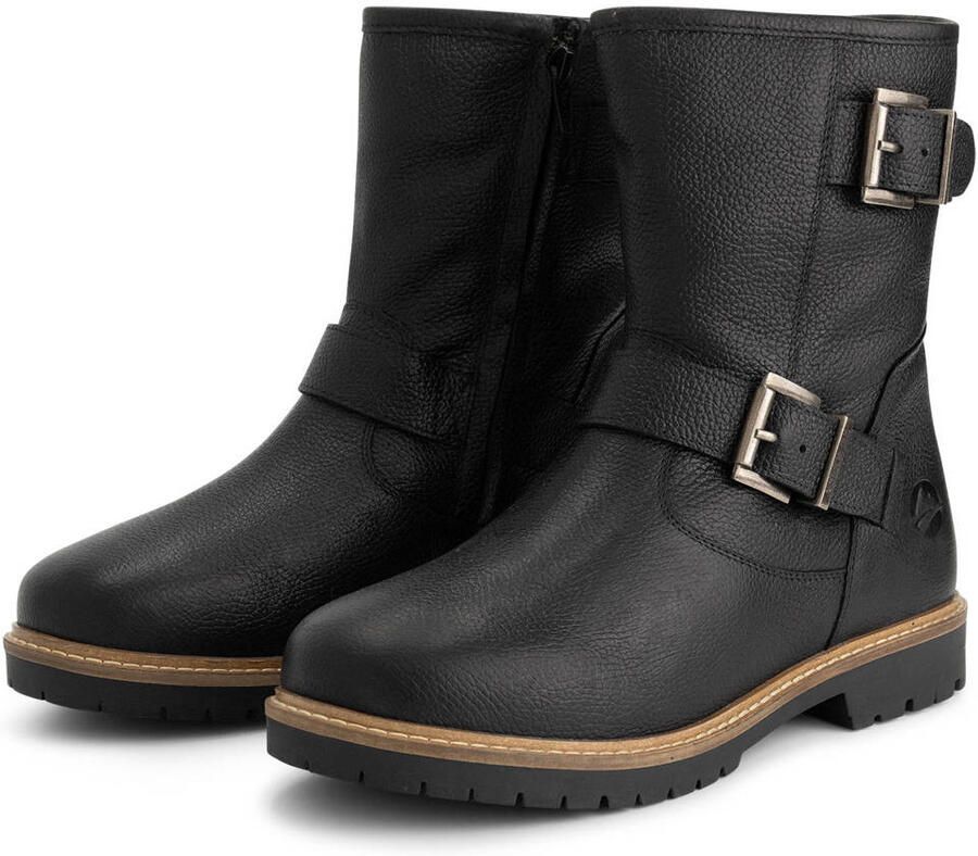 Travelin ' Trustrup Dames Biker boots Wolgevoerd Zwart - Foto 2