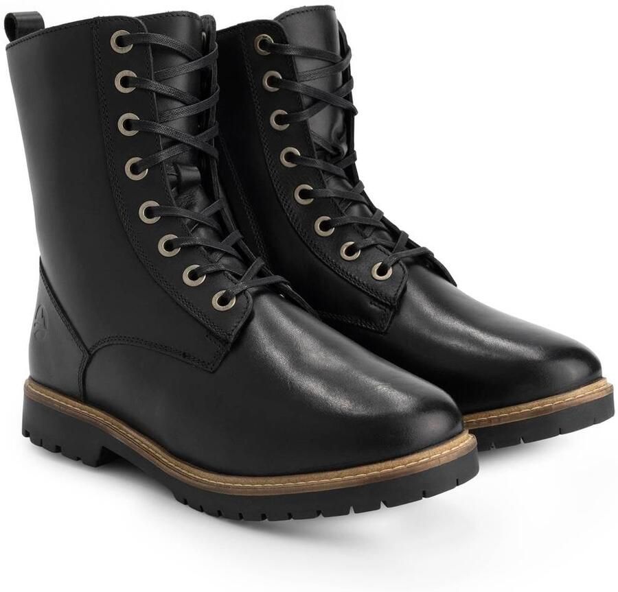 Travelin ' Trysil Dames Veterboots met rits Wol gevoerd Zwart