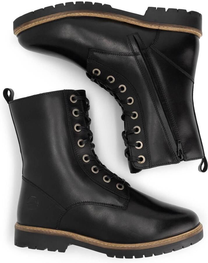Travelin ' Trysil Dames Veterboots met rits Wol gevoerd Zwart - Foto 3