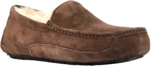 UGG Pantoffels Heren Sloffen Instappers Wol Harde zool Dichte hiel 1101110 Bruin