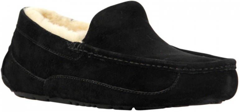 UGG Pantoffels Heren Sloffen Instappers Wol Harde zool Dichte hiel 1101110 Zwart