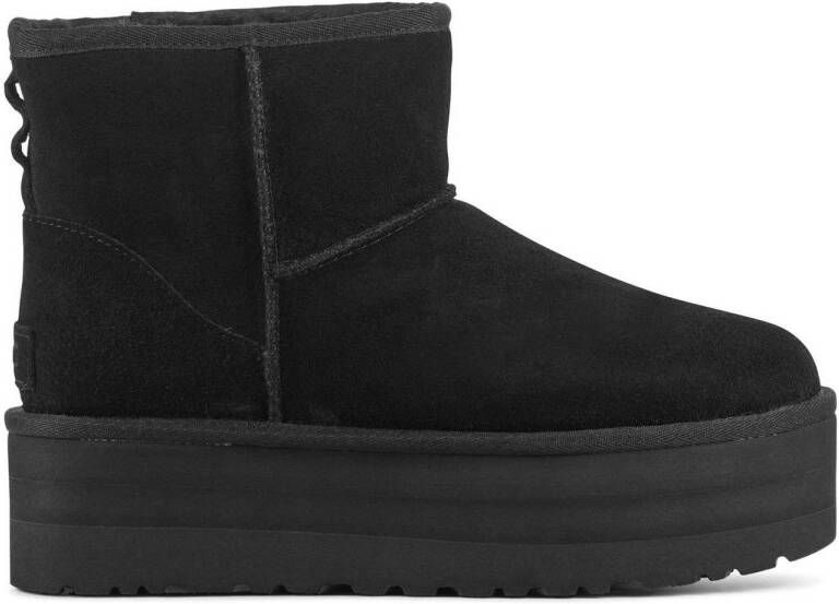 UGG Enkellaarsjes Dames Laarzen Damesschoenen Suède classic mini platfor Zwart