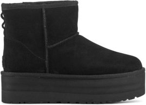 UGG Enkellaarsjes Dames Laarzen Schoenen Suède classic mini platfor Zwart
