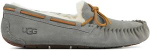 UGG Pantoffels Dames Sloffen Instappers Suède Harde zool Dichte hiel 1107949 Grijs