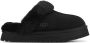 UGG Pantoffels Dames Sloffen Instappers Suède Harde zool Dichte hiel Disquette Zwart - Thumbnail 2