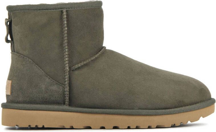 UGG Enkellaarsjes Dames Laarzen Damesschoenen Suède 1016222 Groen combi