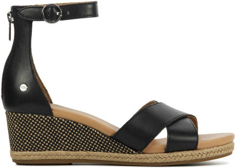 Wijzer Wat dan ook vegetarisch UGG Sandalen Vrouwen 1124990 Zwart - Schoenen.nl