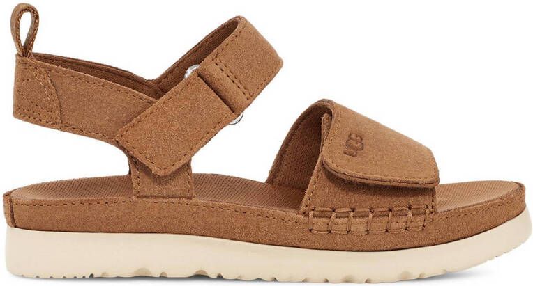Ugg leren sandalen cognac Bruin Leer Effen 31.5